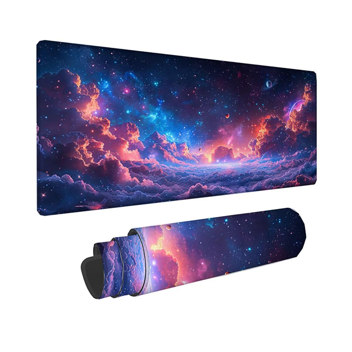 Tappetino per Mouse Gaming XXL 1200x600x3mm– Ufficio Mousepad Grande – Migliora la Velocità e la Precisione Tenuta Stabile Sottomano per Ufficio e Casa Accessori Scrivania Universo PjY9847 N-U