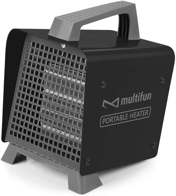 Small Fan Heater, Multifun 2000 W Ceramic Heater, 2 kW Heater with PTC