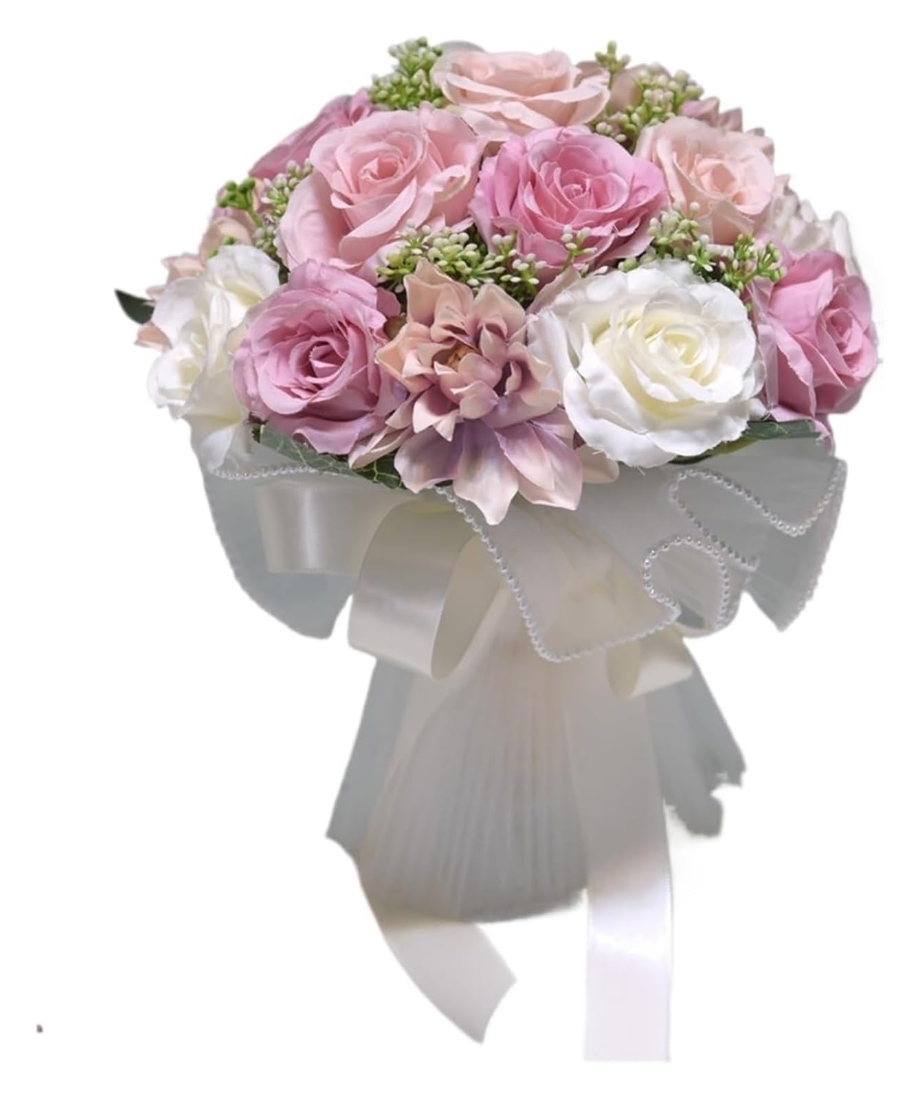Giveduno Artificial Silk Wedding Bouquet
