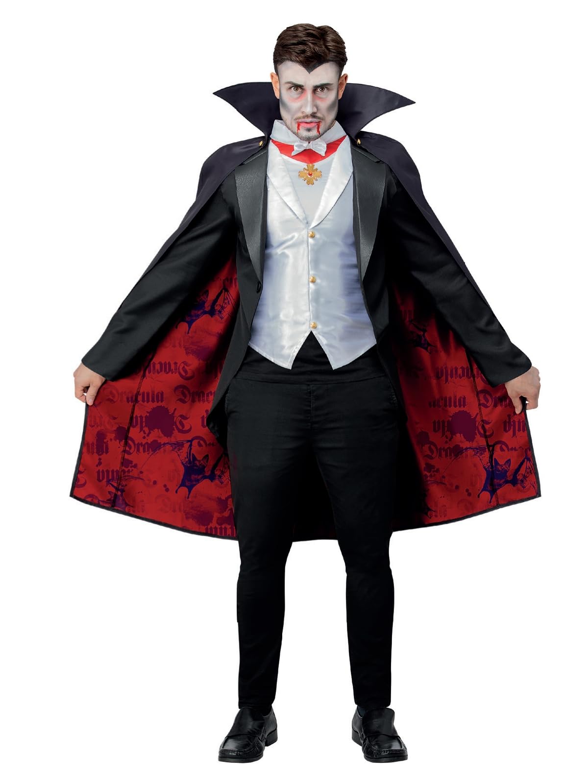Smiffys Men's Black, White Universal Monsters Dracula Costume Adult