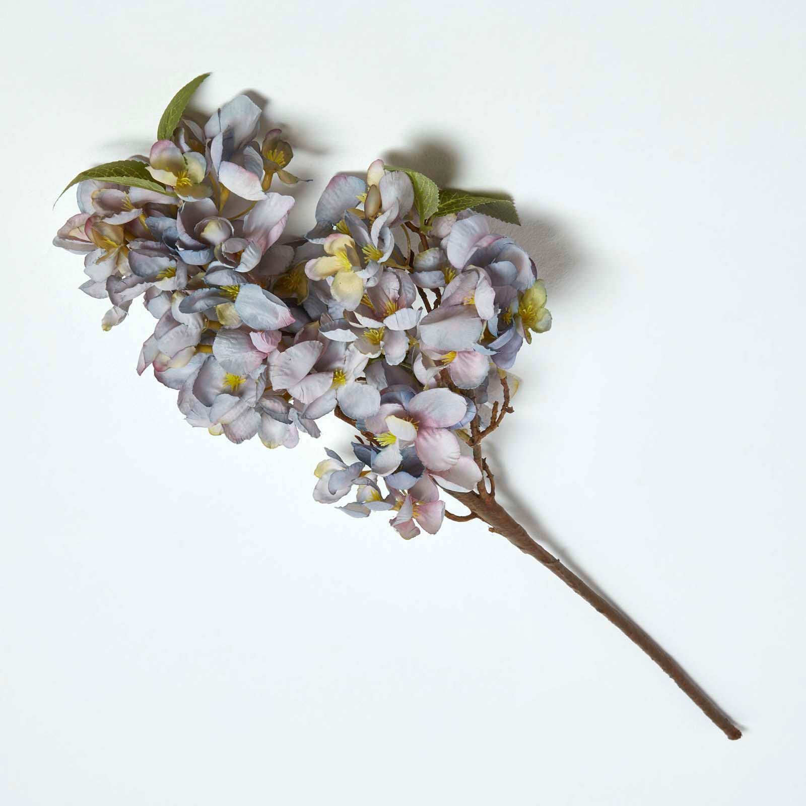 Homescapes Blue Orchard Blossom Artificial Flower Single Stem 64 Cm