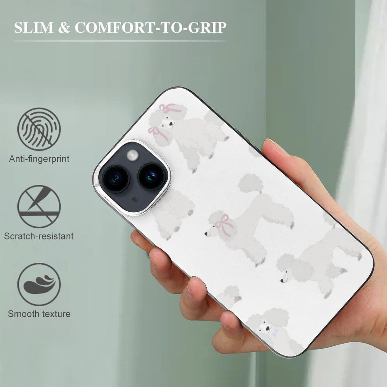 Amazon.co.jp: iPhone 14 ケース トイプードル柄 犬 iPhone 14 用