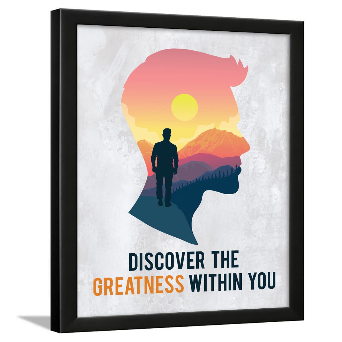 Chaka Chaundh - Motivational Quotes Frames - Discover Framed Posters with Frame – Great Quotes Wall Frames for OFFICE, STUDENT AND STUDY ROOM - Photos with Quotes - (13.6 X 10.6 inches) (Discover Greatness - White) (B09VZJVJHW) Amazon Price History, Amazon Price Tracker