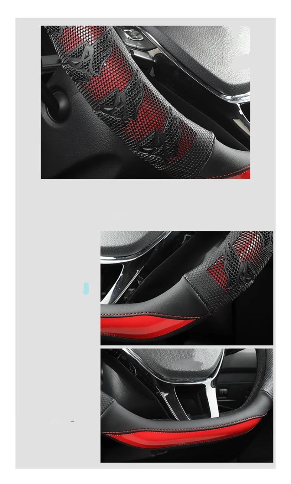 Lenkradbezug D-Form Rot Für VW Sharan Passat Caddy Touran Tiguan 2015-2021