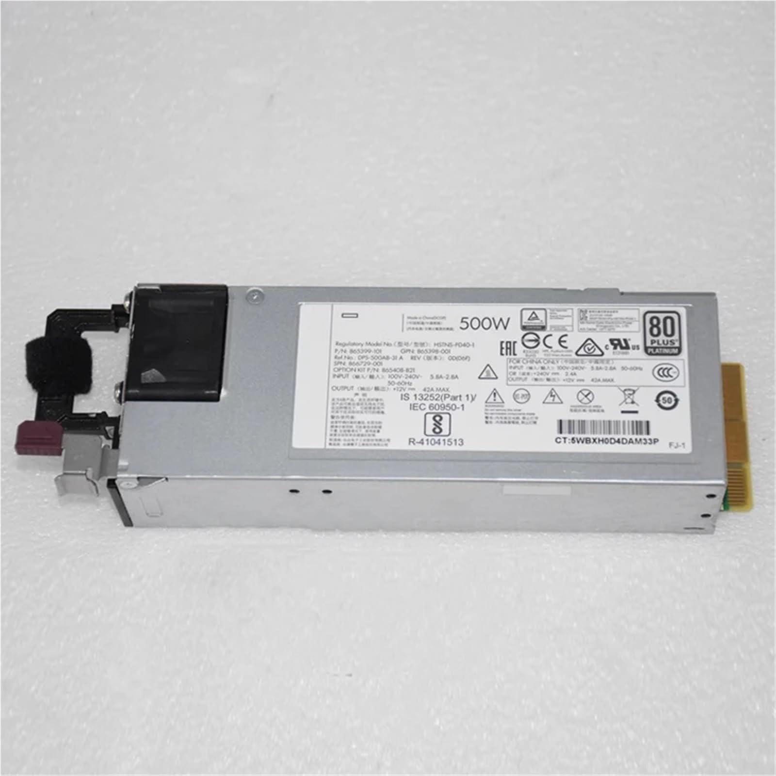 500W for DL380 G10 Gen10 500W Fuente de alimentación del Servidor HSTNS-PL40-1 865398-001 866729-001 865399-201 865408-B21