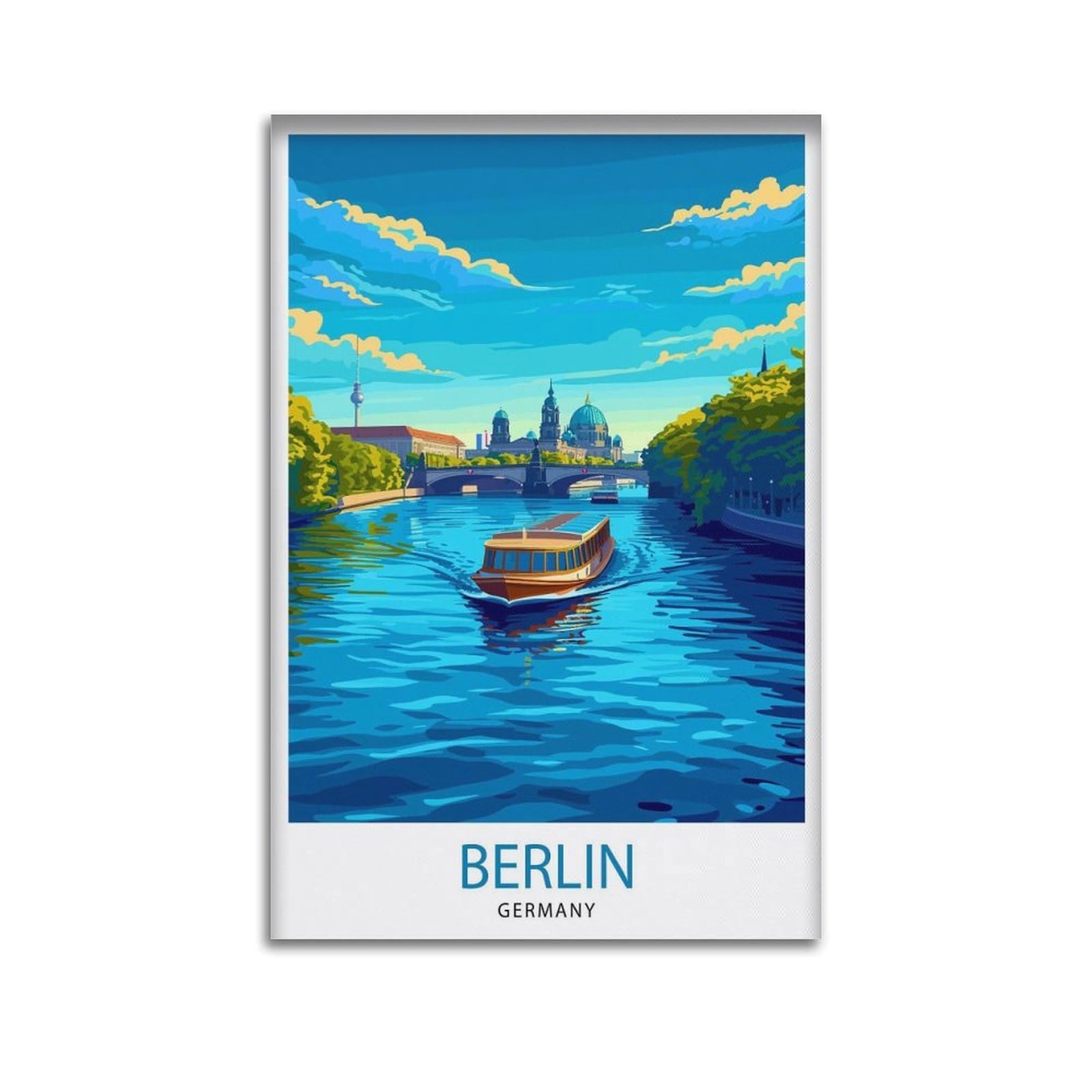 xiaoxiaoshen Berlin Germany Travel Gift Home De_5 Canvas Poster Wall Art Prints Room Aesthetic Murals Bedroom And Living Decorations 12x18inch(30x45cm)