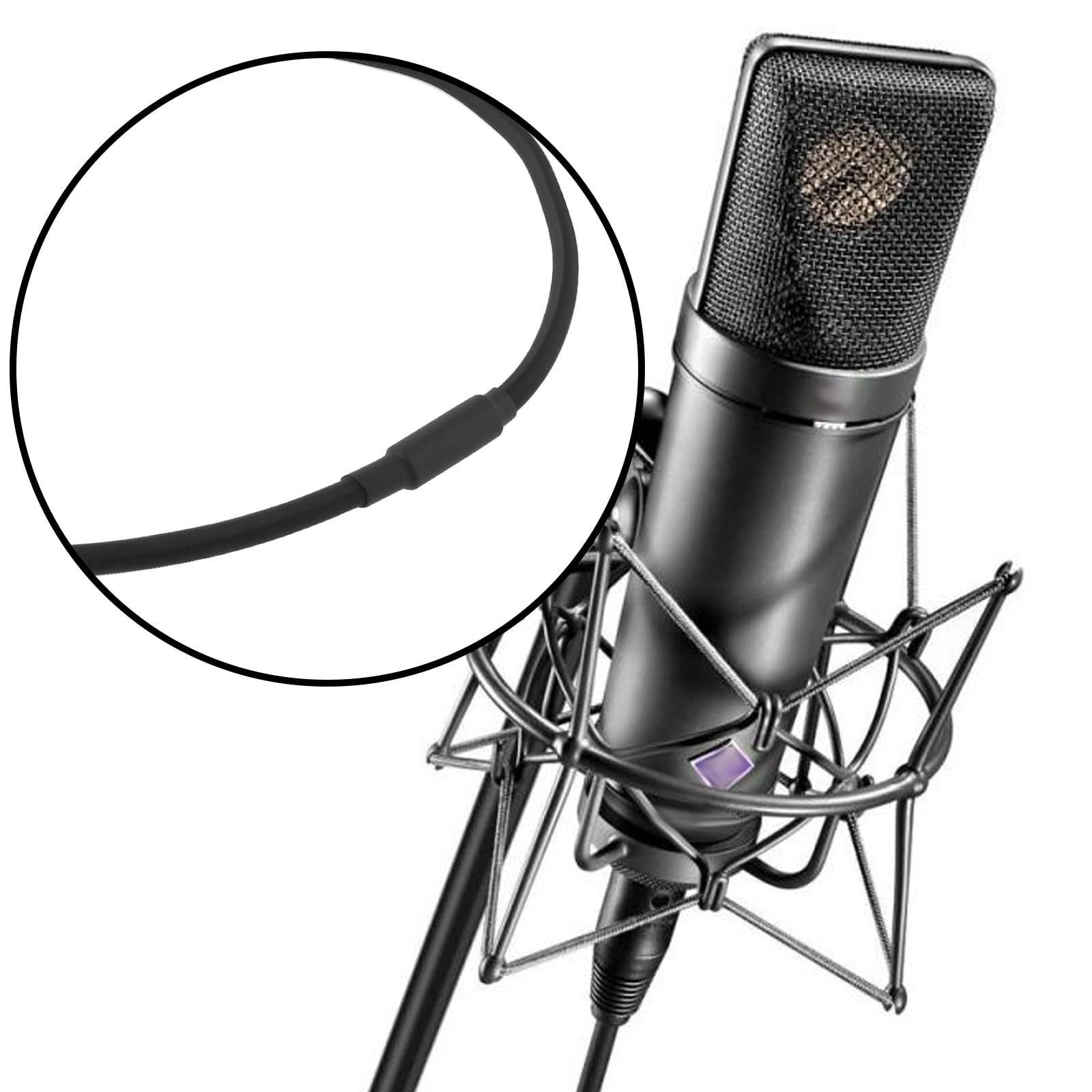 VGOL 8x Elastic Rubber Band Microphone Shock Mount Straps 330x3mm Compatible with Neumann U87 Ai TLM49 TLM67 - Image 3