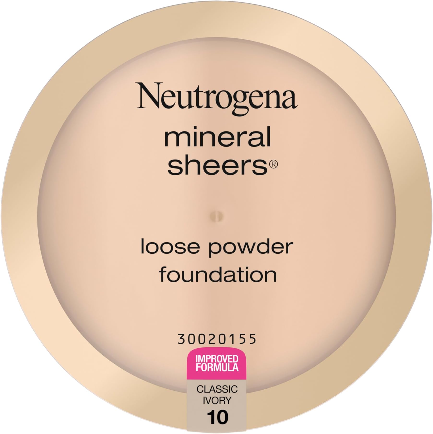 Neutrogena Mineral Sheers Loose Powder Makeup Foundation, Lightweight Face Makeup, Sheer to Medium Buildable Coverage, Sensitive Skin Foundation with Vitamins A, C, & E, Classical Ivory 10, .19 oz