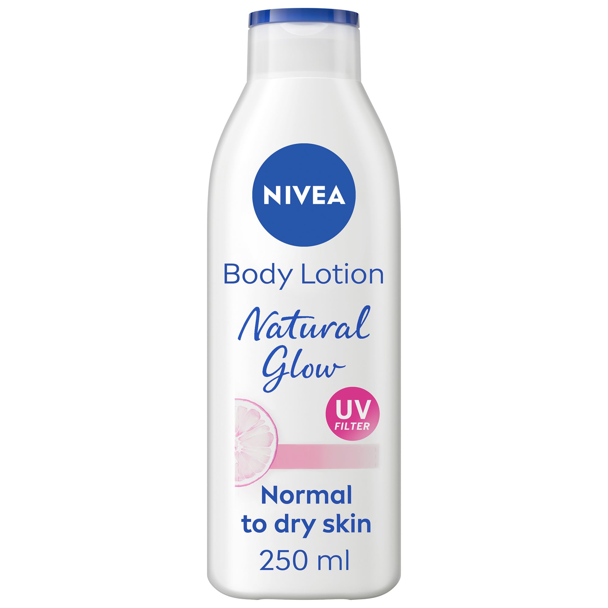 NIVEA Natural Fairness Body Lotion 250ml – Moisturising Body Lotion for a Naturally Fair Even Skin Tone, Nourishing 48h Hydration with Liquorice & Berry Extracts for All Skin Types, Daily Body Care