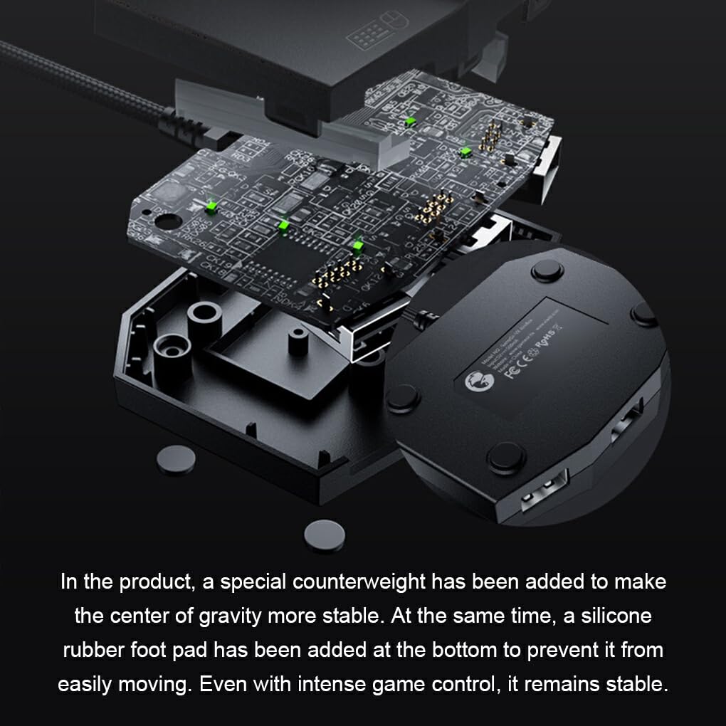 Convertidor de adaptador de controlador de interruptor multipropósito para consola PS, convertidor de adaptador de teclado ABS, práctico y elegante