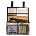 Flight Outfitters Unisex Bush Pilot Logbook Case | Grab-and-Go Canvas Organizer with Leather Closures | Multiple Pockets for Logbook and Accessories | One Loop for Storing a Pen or Stylus, Small
