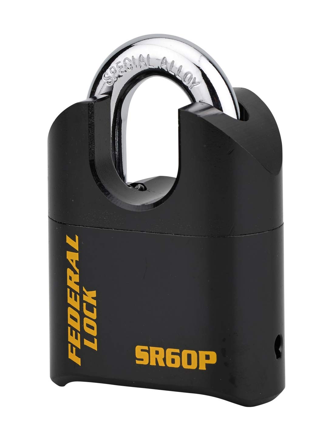 THIRARD - Cadenas à Combinaison Fédéral Lock SRP - 4 Chiffres - Acier Noir - Anse Molybdène 11mm - 62mm - Haute Sécurité - Double Verrouillage - Résistant à la Corrosion