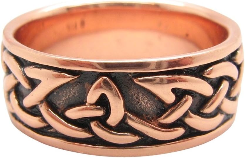 Copper Celtic Knot Ring CRI1358-5/16" Wide. Available in Sizes 5 Thru 15. Choose Your Size Below: