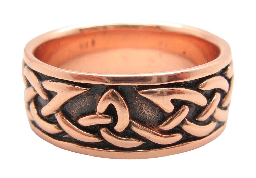 Copper Celtic Knot Ring CRI1358-5/16" Wide. Available in Sizes 5 Thru 15. Choose Your Size Below: