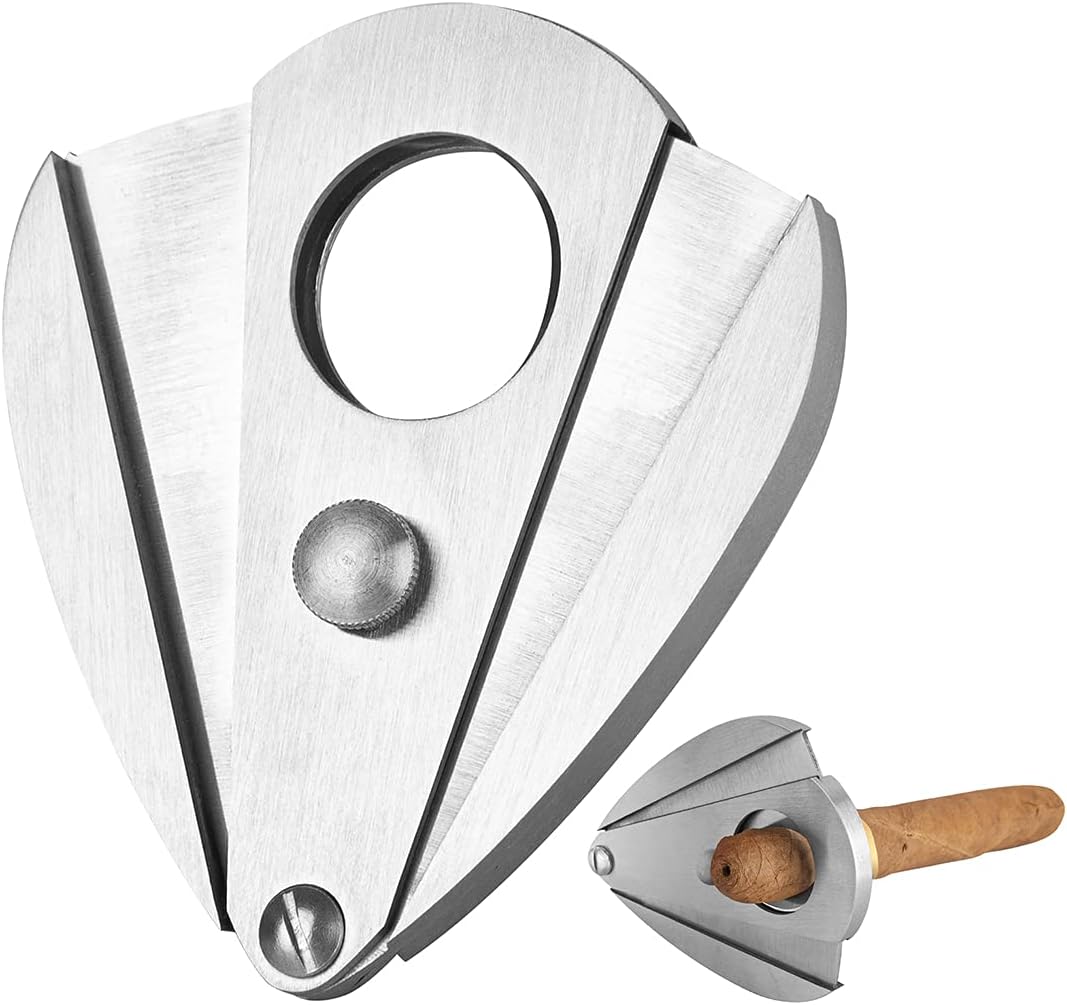Linkidea Cigar Cutter, Cigar Punch Cutter, Stainless Steel