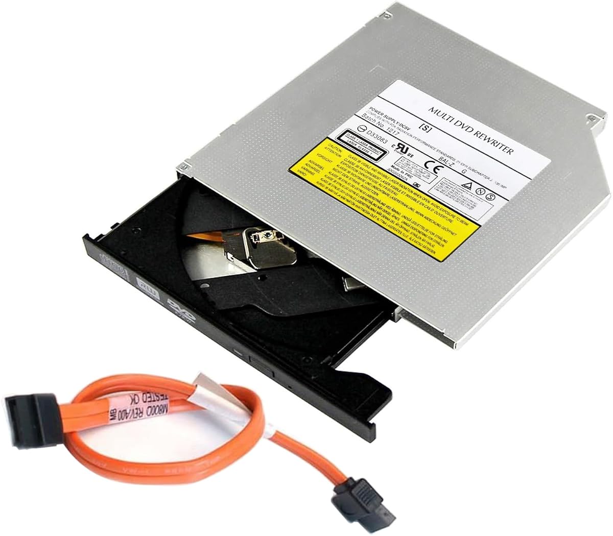 TechMagnet Internal 7mm Slim SATA 8X DVDRW CD DVD RW ROM Burner Writer M-Disc Laptop Super Multi PC Mac Tray Loading Optical Drive Device Compatible with Dell, Lenovo, HP, Asus, Acer (Renewed)