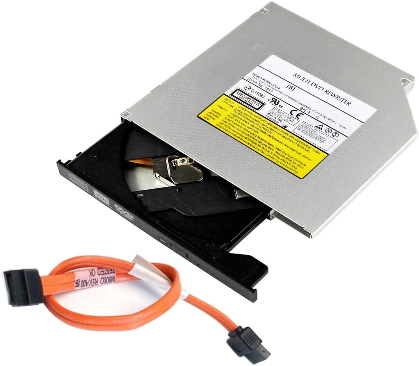 TechMagnet Internal 7mm Slim SATA 8X DVDRW CD DVD RW ROM Burner Writer M-Disc Laptop Super Multi PC Mac Tray Loading Optical Drive Device Compatible with Dell, Lenovo, HP, Asus, Acer (Renewed)