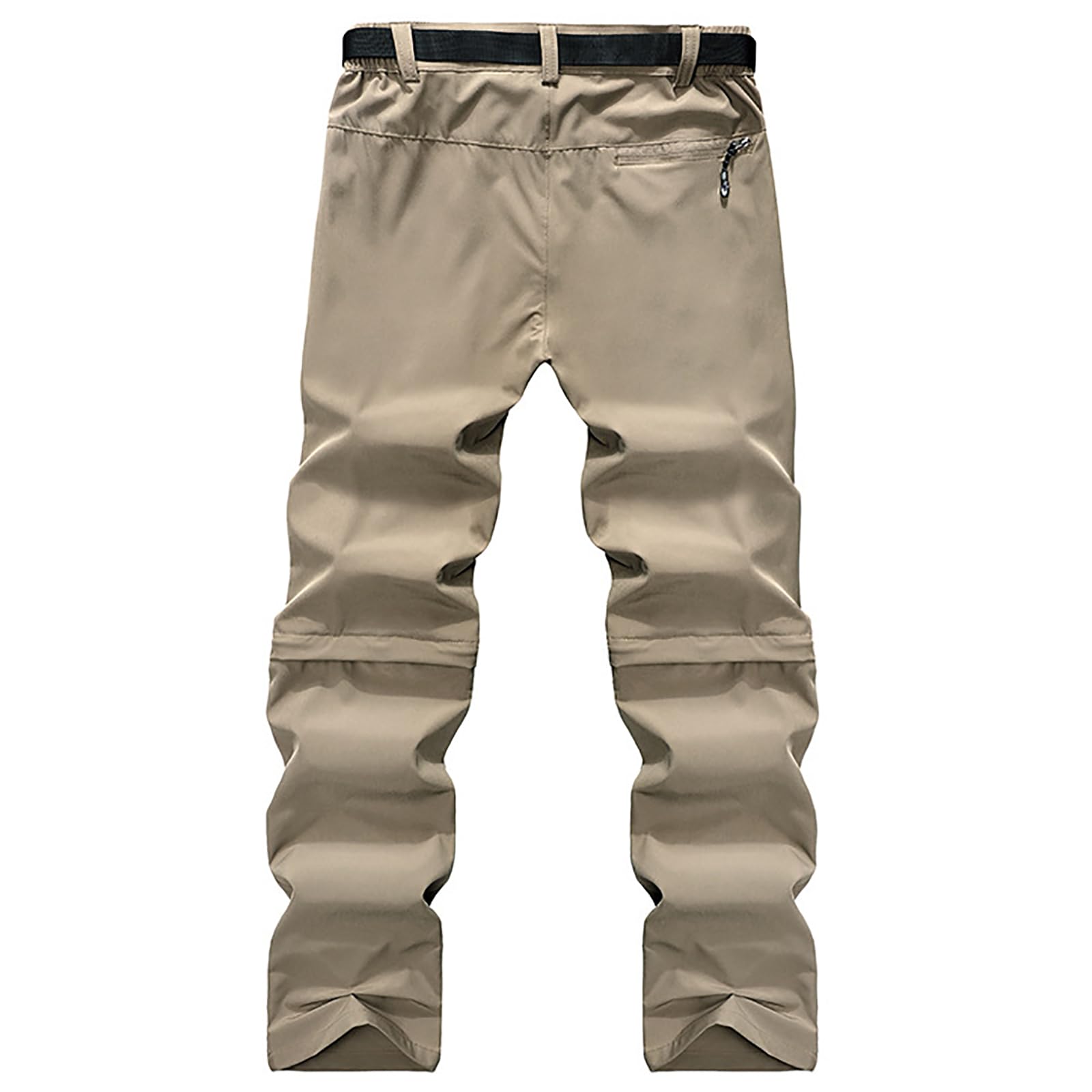 Hommes Zip Off Pantalon de Randonnée Convertible Séchage Rapide Amovible Pantalon Outdoor Camping Pantalon(Size:3XL,Color:Noir)