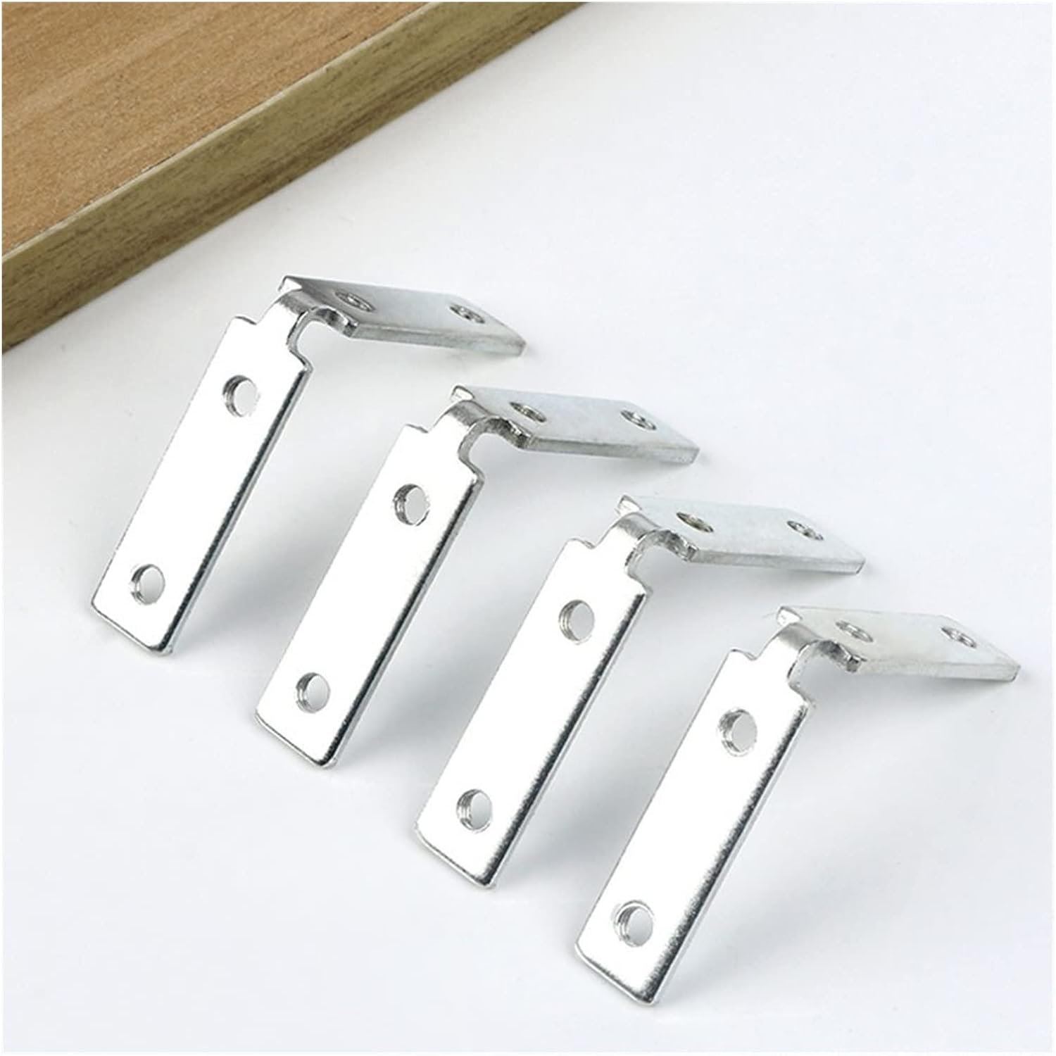 Angle Code, 10PCS Hardware Reinforcement Stainless Steel Rustproof Corner Guard Stand Fasteners Protector Angle Corner Code Brackets (Size : 47 * 12 * 2.2mm) (Color : OneColor)