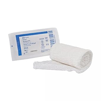 KerlixTM Cotton Gauze Bandage Roll, Large, Non-Sterile, 4.5IN x 4.125YD, 6 Ply, Case of 100