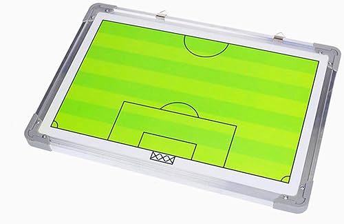 Miniatura 3 de PhantomSky Tablero de estrategia profesional portátil de aleación de aluminio para fútbol/fútbol, con marcadores magnéticos, bolígrafo, borrador y