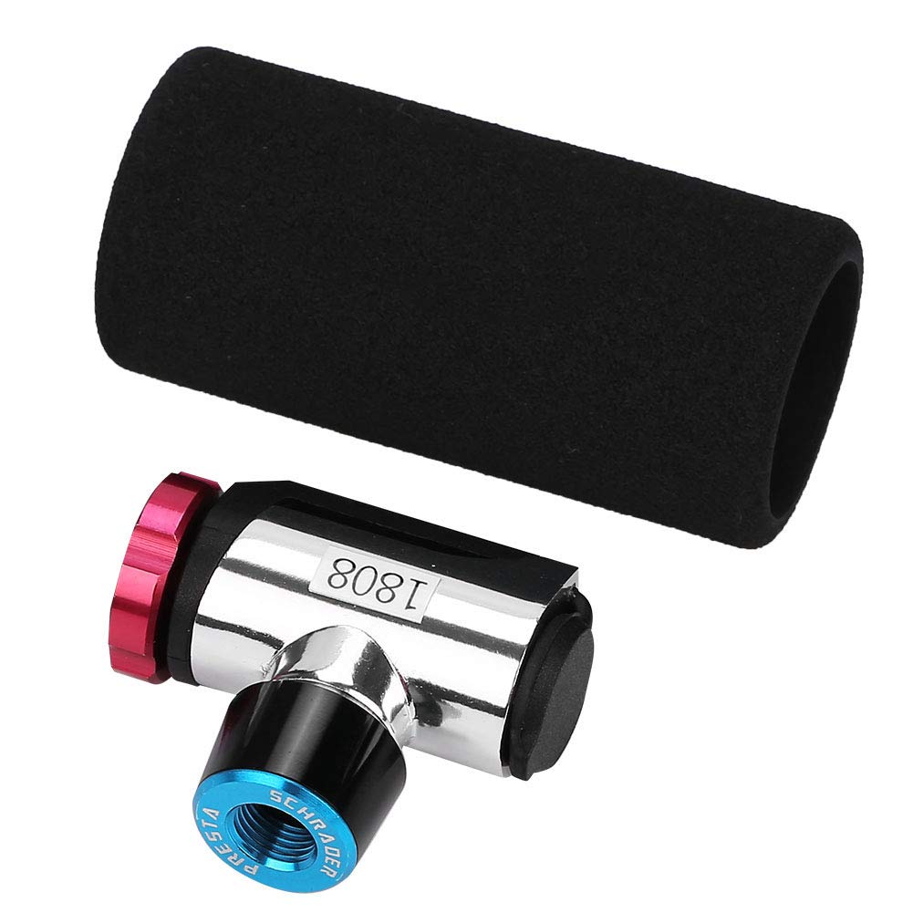 KIMISS Bici da Ciclismo GIYO, Sfera della Pompa a Cartuccia Mini Cartuccia di CO2 Portatile Bicicletta Testa di Gonfiaggio CO2