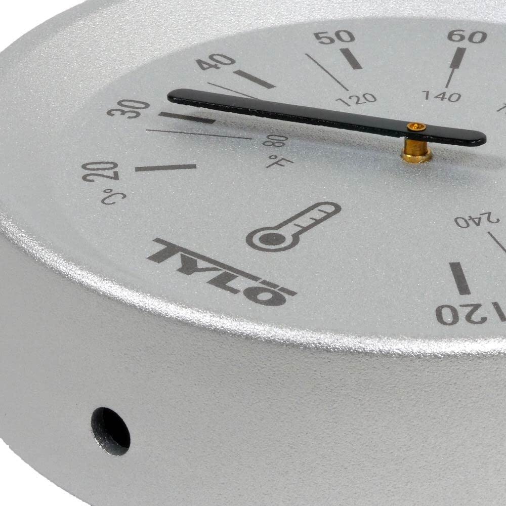 Tylö Thermometer Brilliant Silver Grey