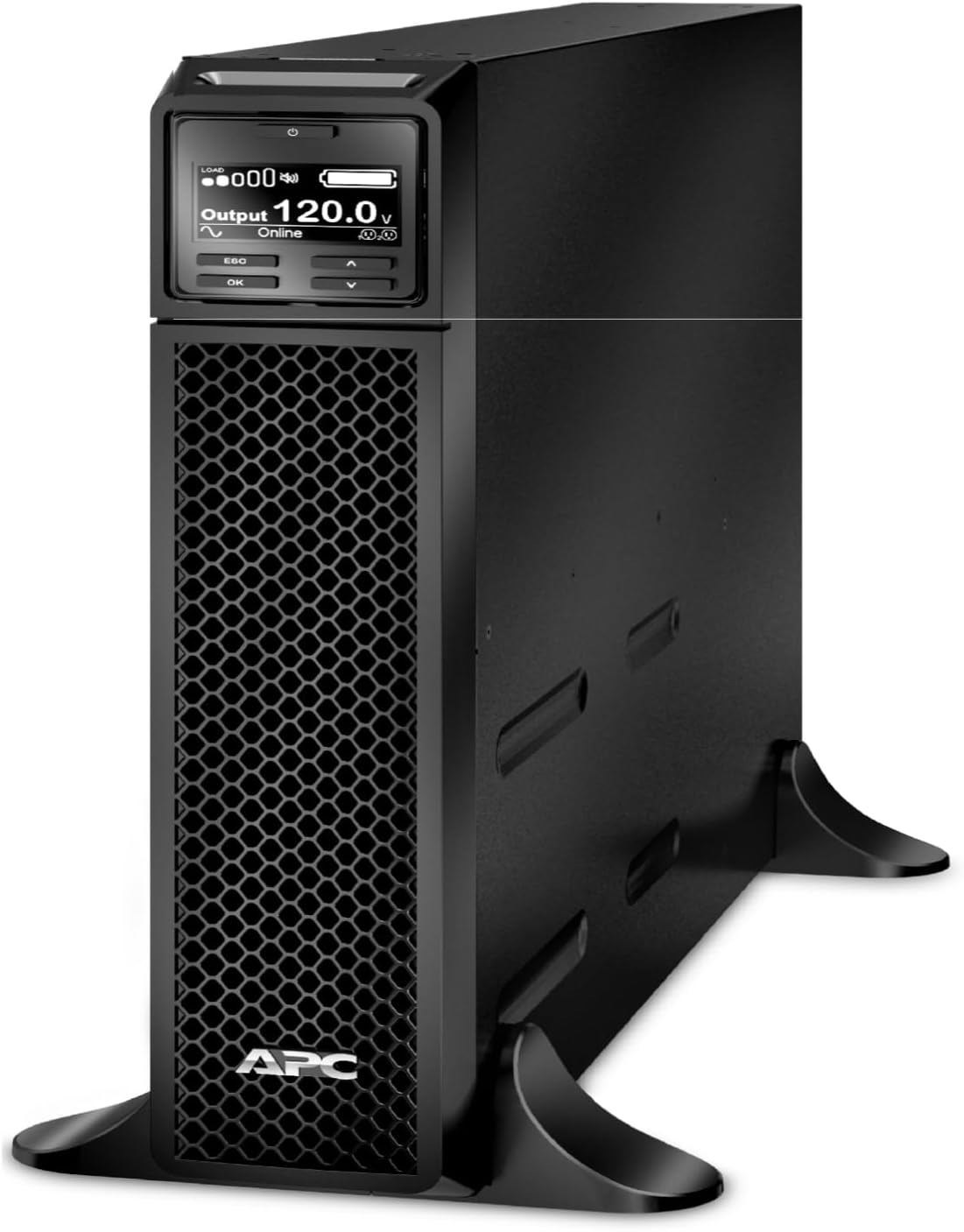 Forsiden view of the APC Smart-UPS SRT1500XLA in floor-standing configuration