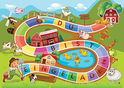 12 Children's Birthday Party Invitations Farm Party Treasure Hunt Outdoor Birthday Invitations for Girls and Boys - Image 3