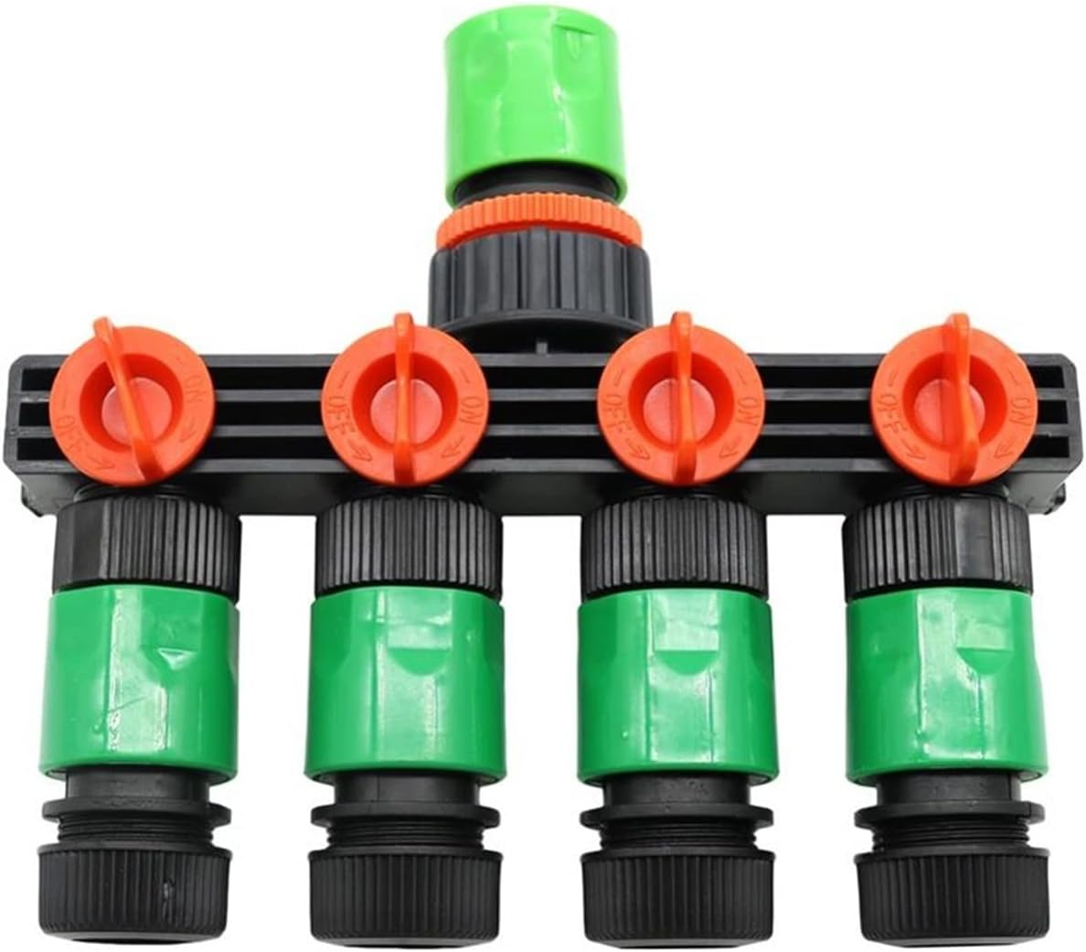 Spray Water Connection Garden Drip Irrigation Faucet 4-Way Diverter Irrigation Hose Quick Connector Faucet Adapter 1 Set of 1/2 Inch Hose Connector