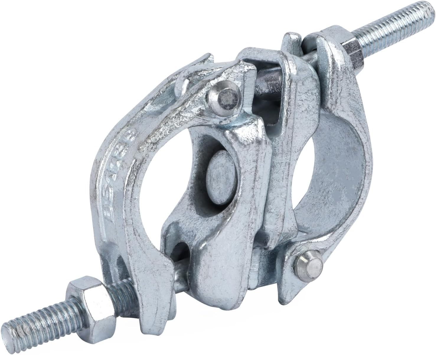 Fasceta para andamio, juntas giratorias de 360°, embrague doble, 48x48 mm, 2 piezas