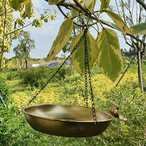 Bain d'oiseaux extérieur résistant à la rouille en métal durable - 4