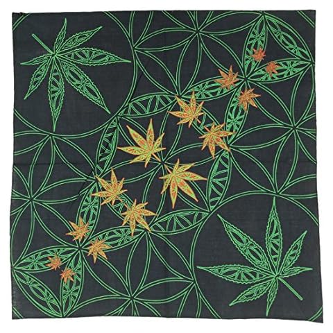 Sunshine Joy Leaf Of Life Marijuana Bandana Black Cover