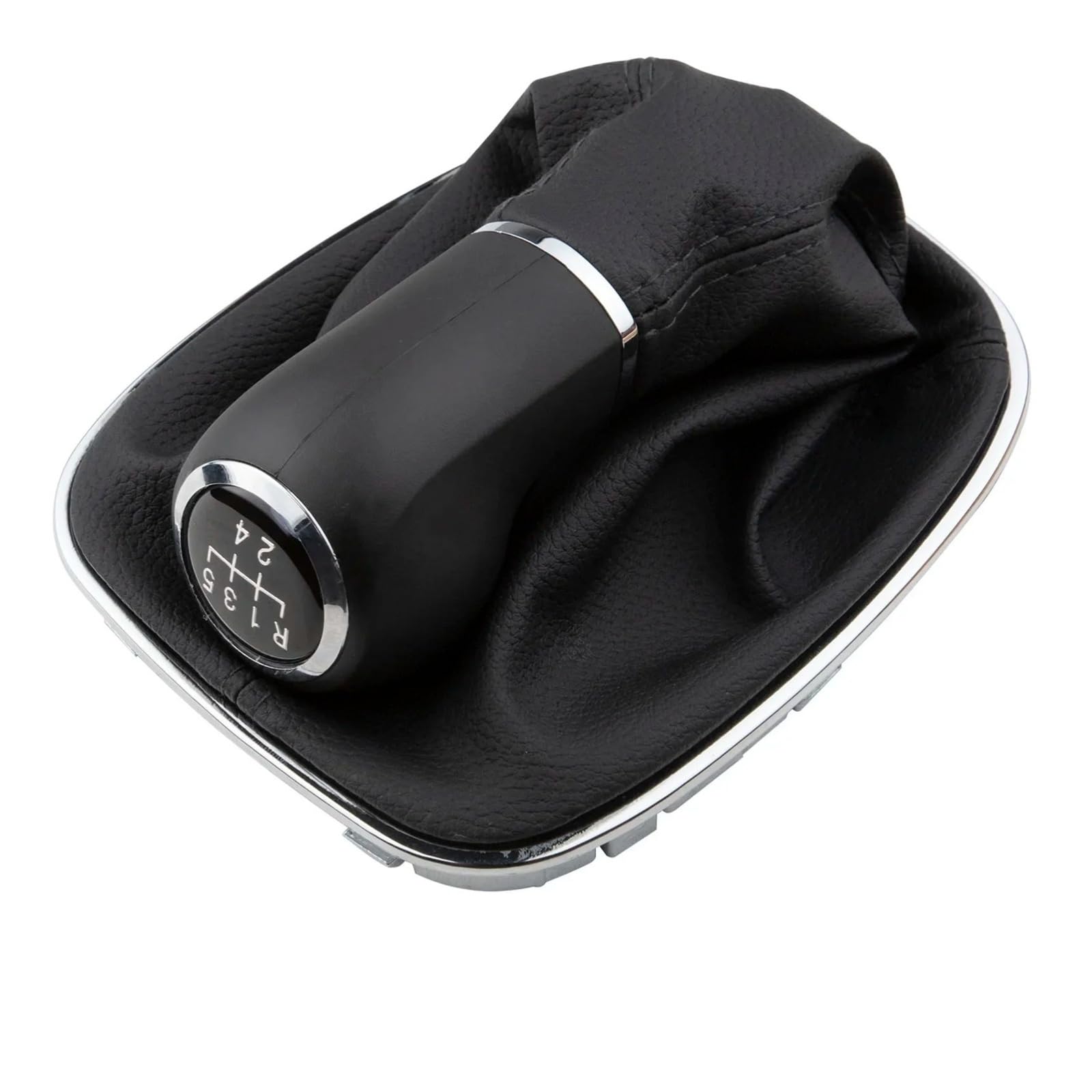 DAJMSUY for Opel for Vauxhall for Corsa D S07 E X15 5 Speed Gear Shift Knob Gaitor Boot Manual PU Leather Plastic 009140093 19276456 Car Gear Shift