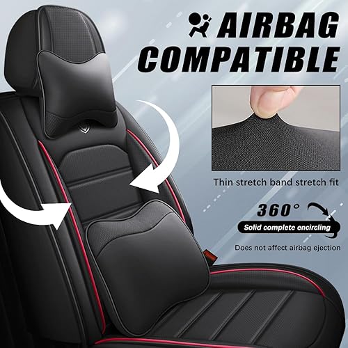 Miniatura 9 de LEYPOCO Funda de asiento de cuero para Mazda CX-3 2016-2021, accesorios interiores, fundas de asiento, cojín protector de vehículo, compatible con