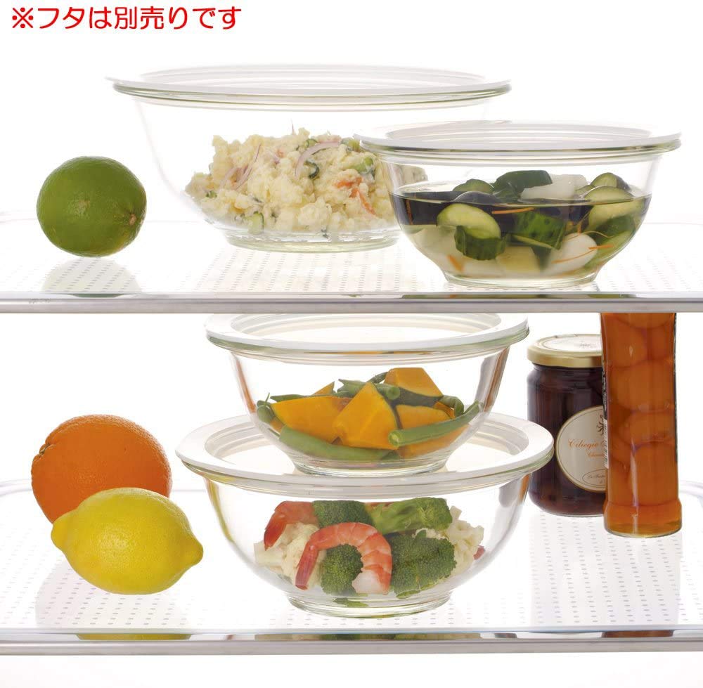 Amazon｜iwaki(イワキ) 耐熱ガラス ボウル 丸型 外径25cm 2.5L KBC325
