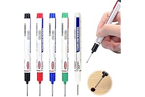 Long Head Deep Hole Marker: Waterproof & Colorful Marker Pens for Precision Woodworking