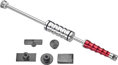 kauplus Juego de 7 kits de extracción de abolladuras y pestañas de martillo deslizante, kits de pestañas de pegamento frío para eliminación de