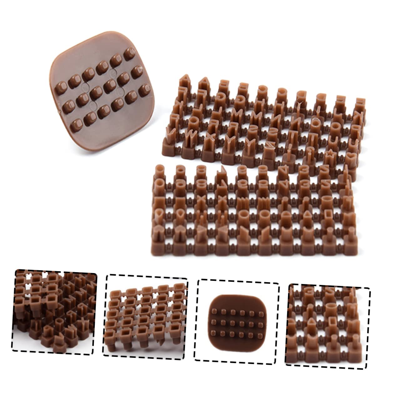 STOBOK 10juegos Sellos De Letras De Arcilla Polimérica Mini De Herramientas Diy Para Manualidades Para Decorar Galletas y Proyectos De Fondant Material Resistente y