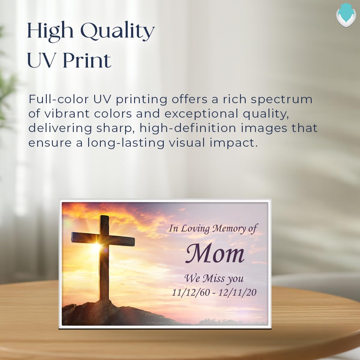 GetUrns – White Wooden Urn Cremation Box, Heritage Crematory Urns Adult Size, Custom Printed Cremation Urns for Burial, Boxes for Ashes of Humans, Cross, 213 Cubic Inches