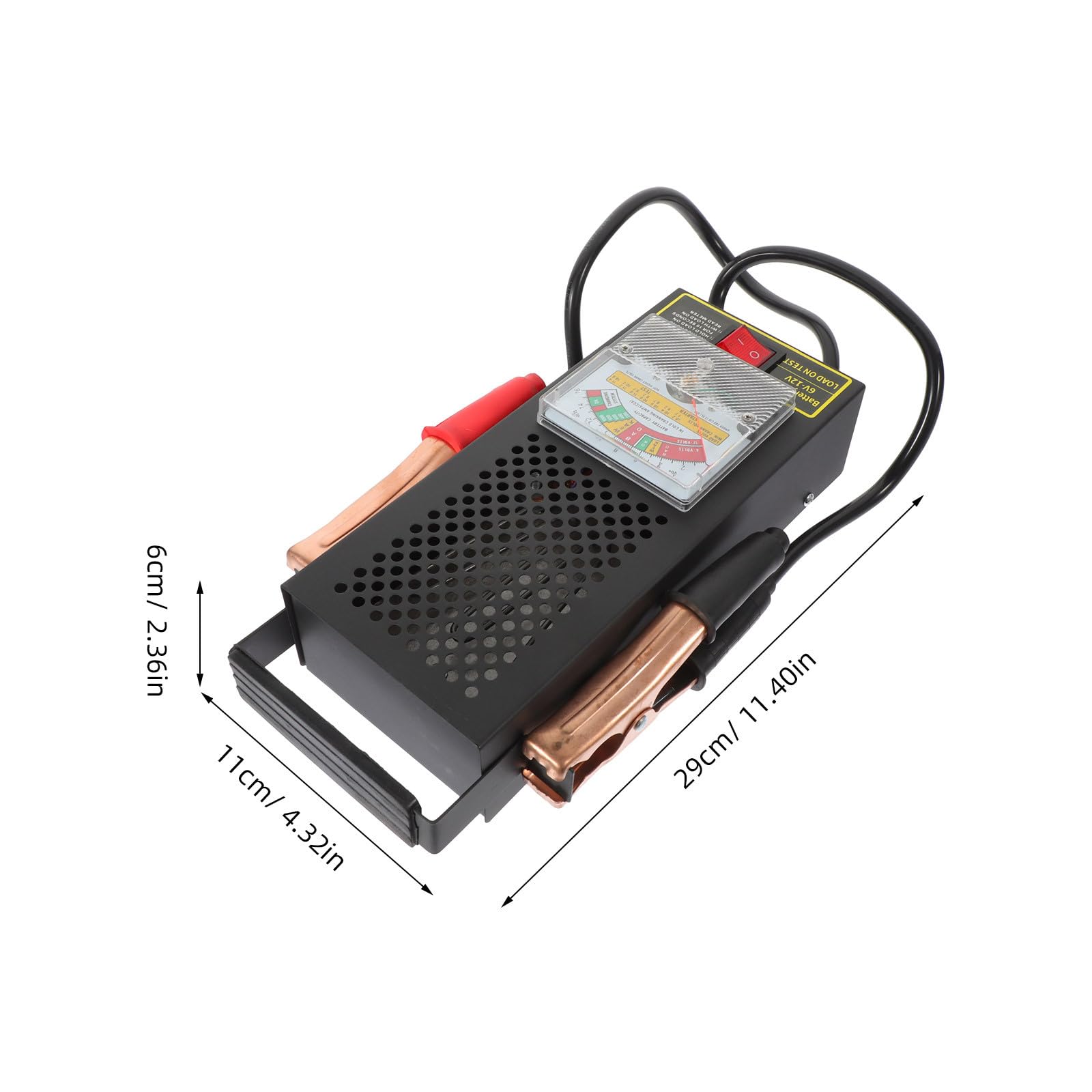 Operitacx 2 comprobadores de baterías para automóviles - Comprobador y diagnóstico portátil de baterías de coche - Analizador de voltaje y dispositivo de prueba para vehículos (coche, camión,