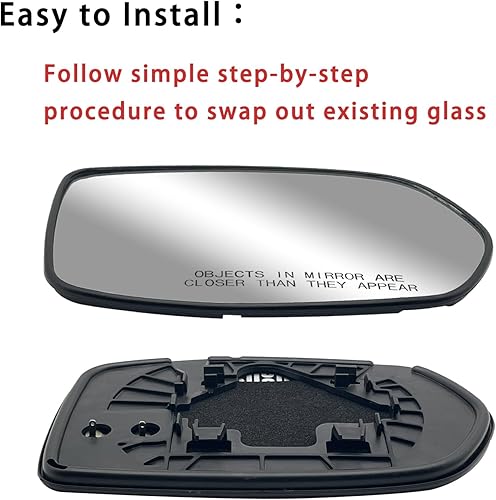 Miniatura 7 de Espejo lateral derecho de repuesto para Honda CRV 2007 2008 2009 2010 2011 Honda CRV - Para Honda CRV espejo lateral de cristal con soporte trasero