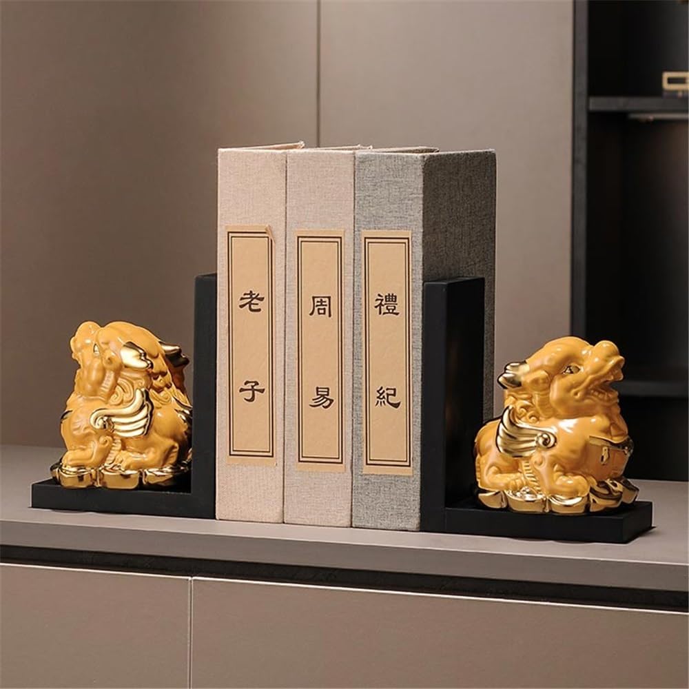 Fermalibri Fermalibri in Ceramica for mensole, fermalibri Decorativi for Libri Pesanti for la Decorazione di librerie da scrivania e Ufficio in casa Fermalibri per Mensole(Blue)