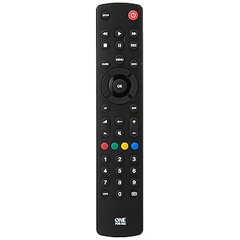 One For All URC1210 Contour Universal Control of TV/Smart TV, Black