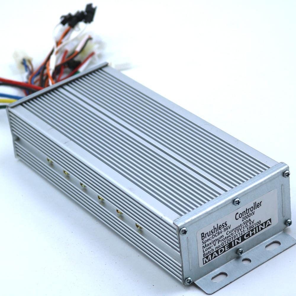 Centralina Monopattino Elettrico Sensore/Sensorless Dual Mode 84-96V 2000W 50A Controller Motore BLDC E-Bike Brushless Velocità Centralina Bici Elettrica