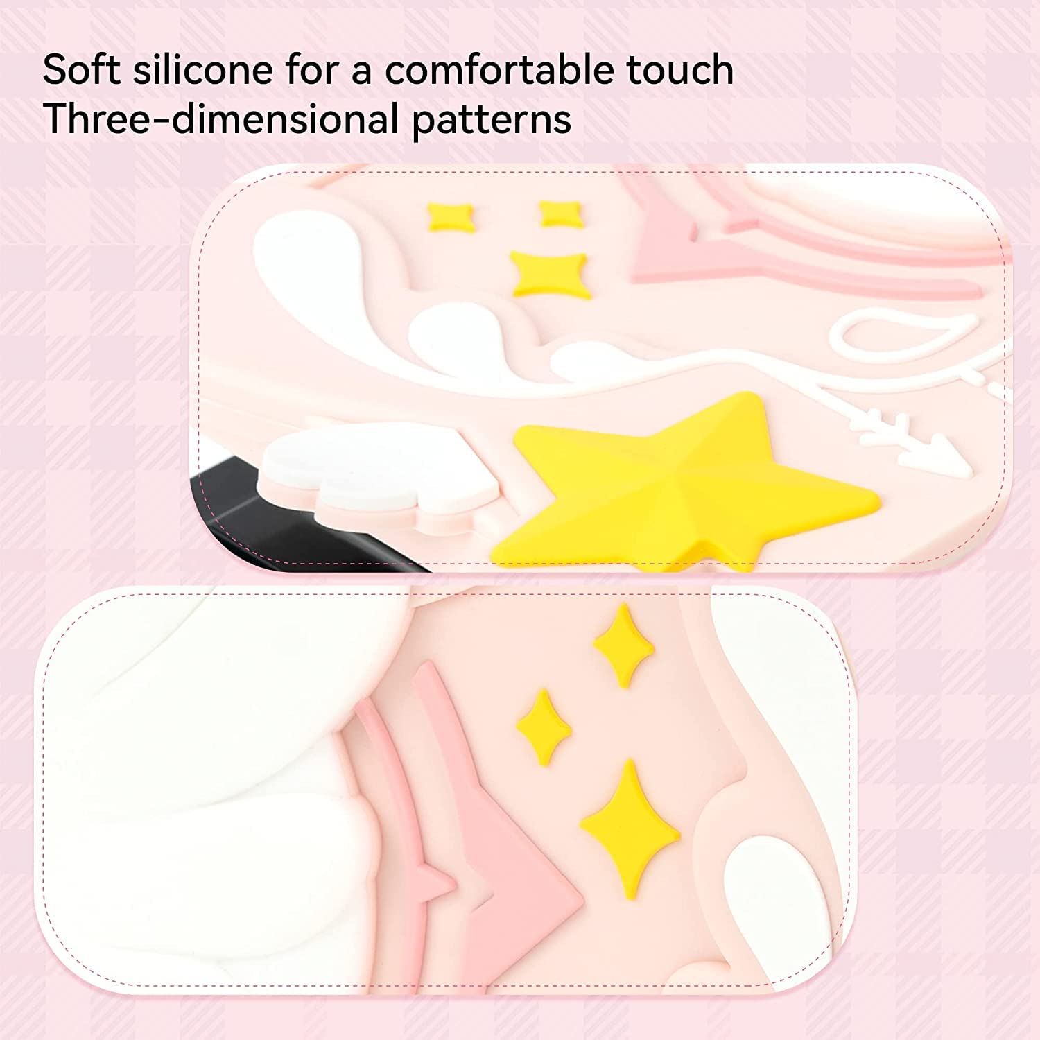 GeekShare Cover frontale in morbido silicone per dock di ricarica per Nintendo Switch, custodia antigraffio per dock per Switch - serie Star Wings