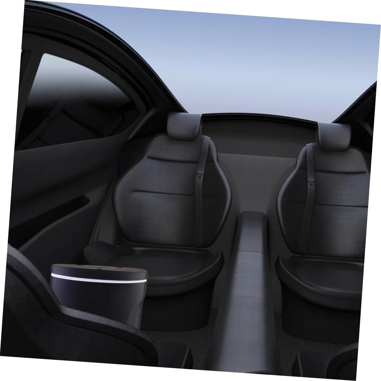 Poubelle De Voiture Boîte De Rangement Multifonctionnelle Poubelle Pour Véhicule Conteneur à Déchets Compact