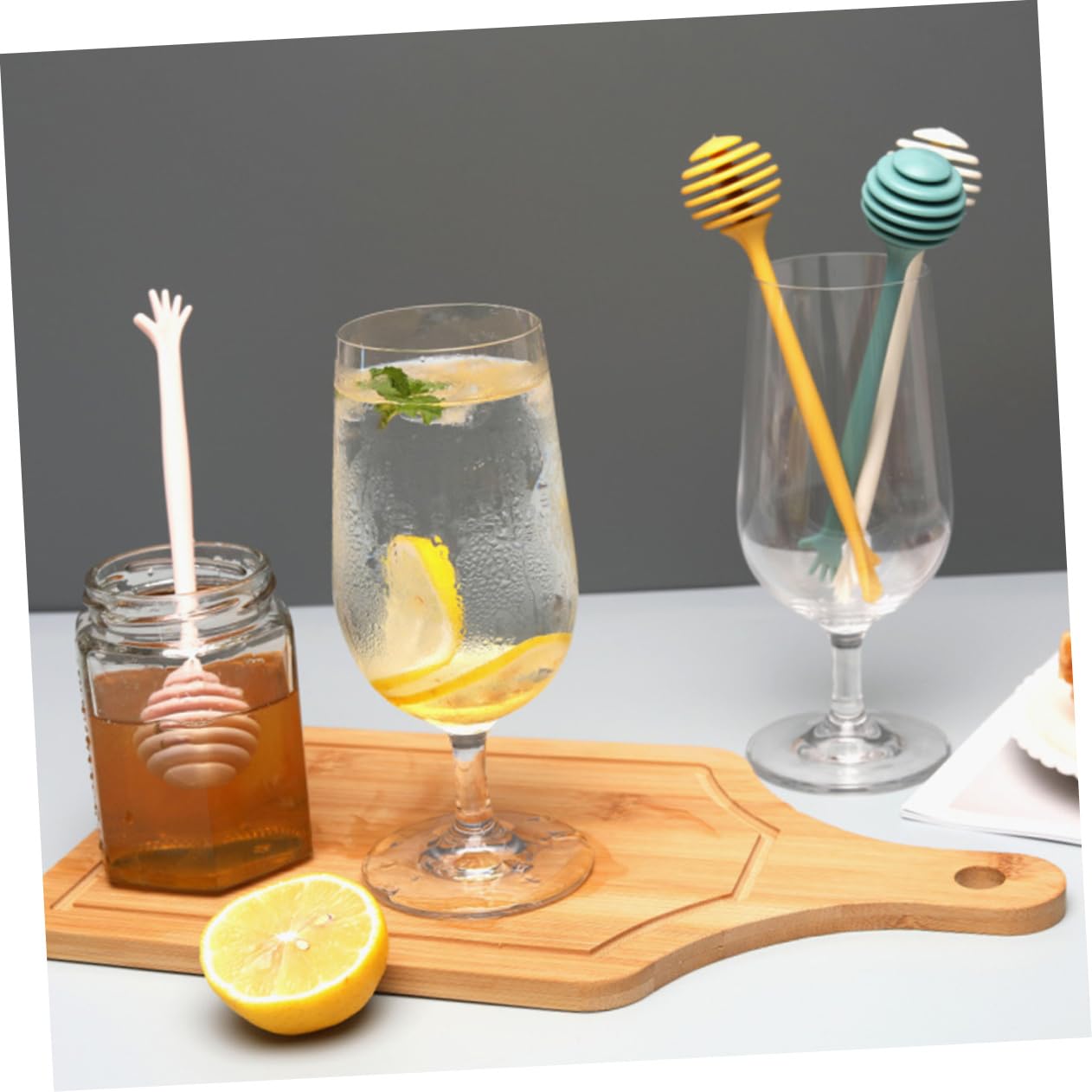 4pcs Honey Stick Honey Stirring Rods Syrup Stirrer Honey Stirring Spoon Stirrer Sticks Exquisite Beverage Stirring Sticks Exquisite Stir Rod Milk Tea Stirring Sticks Honey Stir Rod