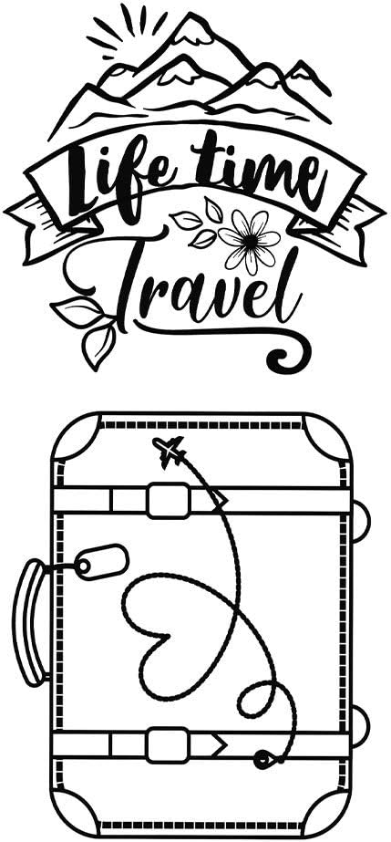 STAMPERIA INTERNATIONAL, KFT Cling Stamps, Suitcase Life Time by Johanna Rivero, One Size