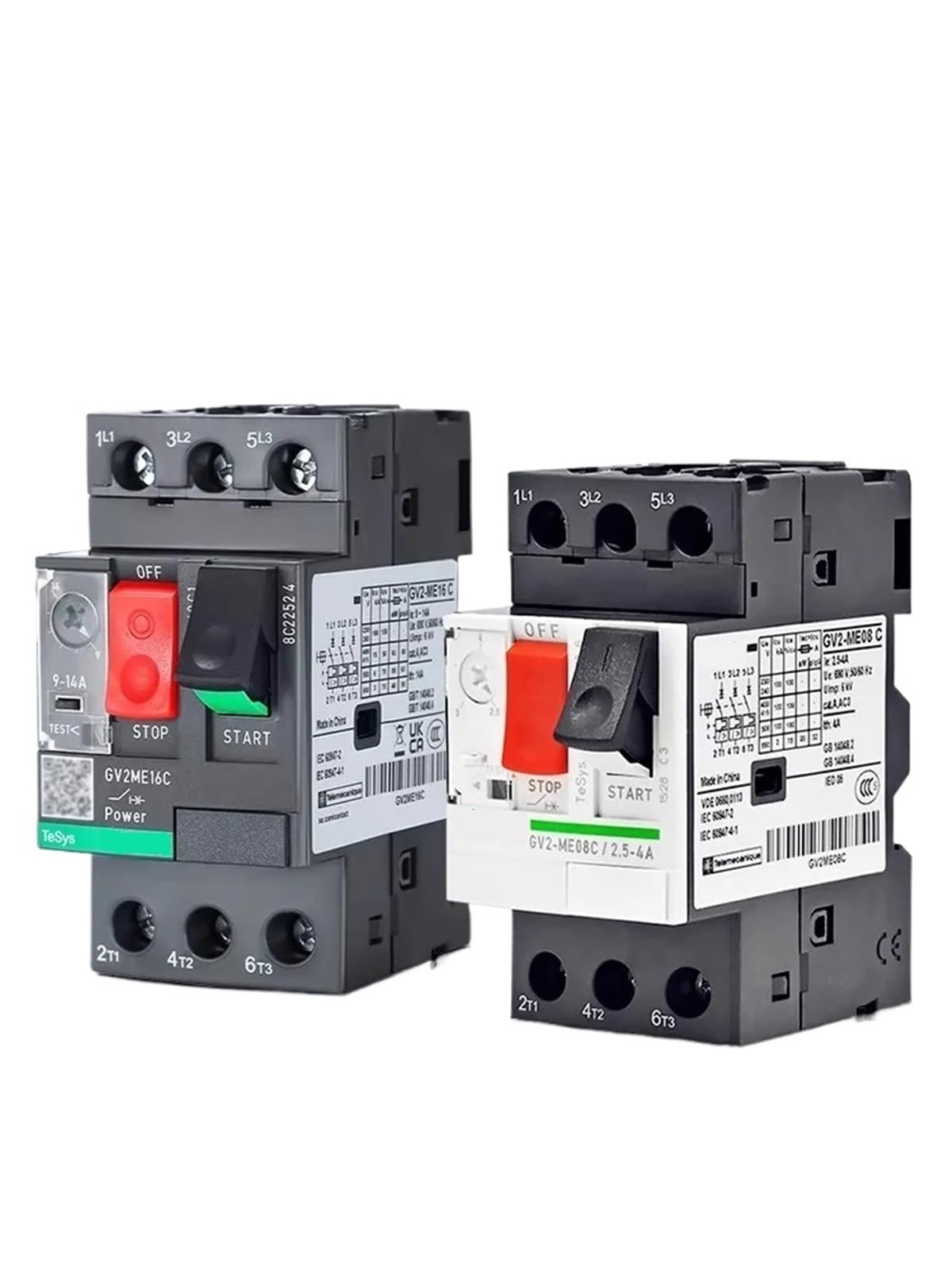 Bouton de disjoncteur moteur GV2ME ajustable 6-10A pour éviter la surchauffe